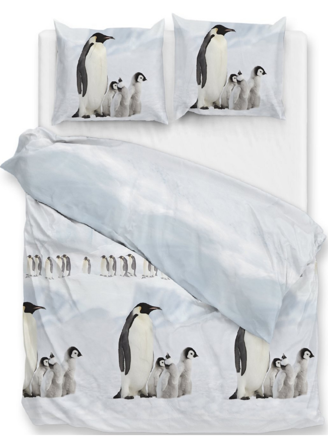 ZO! Home Dekbedovertrek Pingu Wit - Flanel
