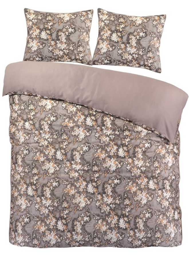 Papillon Dekbedovertrek Aurora Beige - Katoensatijn