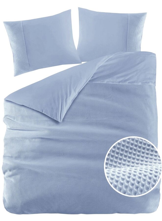 Papillon Dekbedovertrek Mendoza Licht Blauw - Percale Katoen