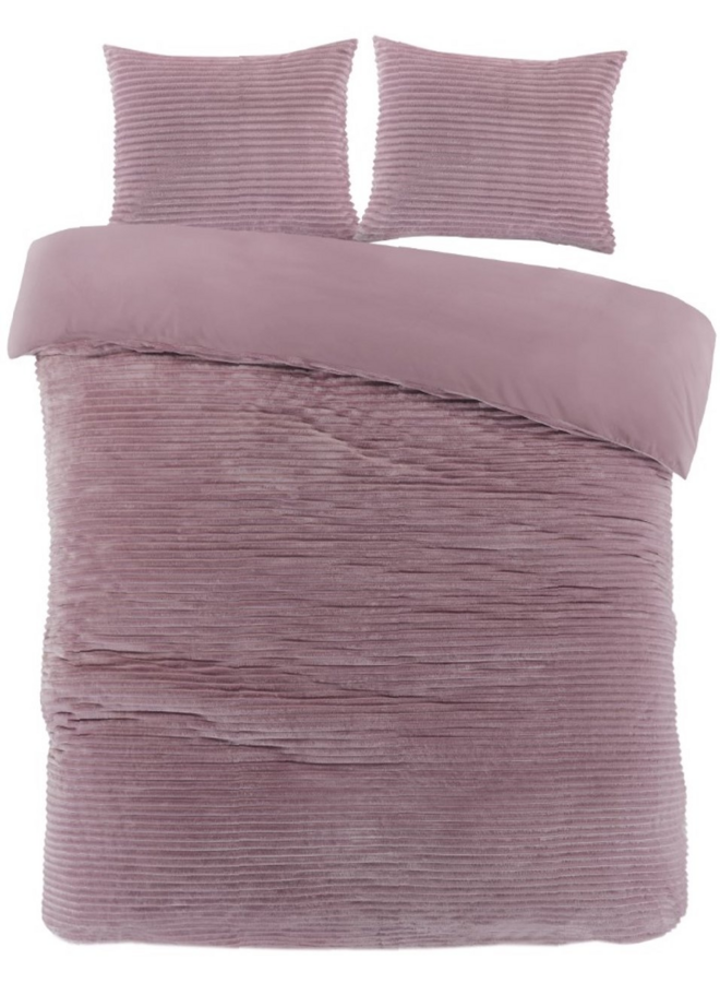 Papillon Dekbedovertrek Dorit Roze - Teddystof