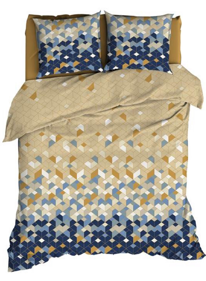 Satin d'Or Dekbedovertrek Scoop Blauw - Katoensatijn
