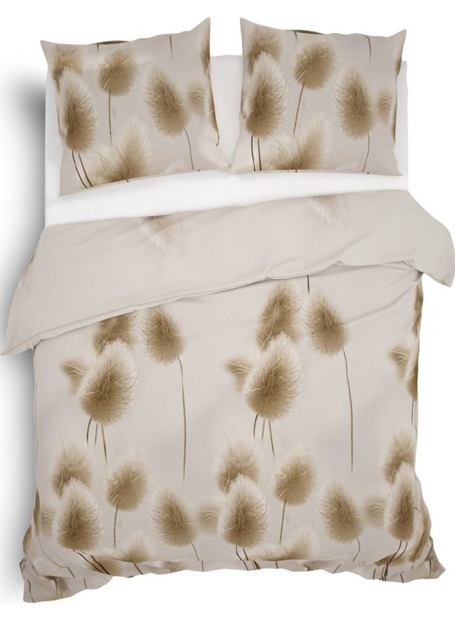 Heckett & Lane Dekbedovertrek Jonas Beige - Flanel