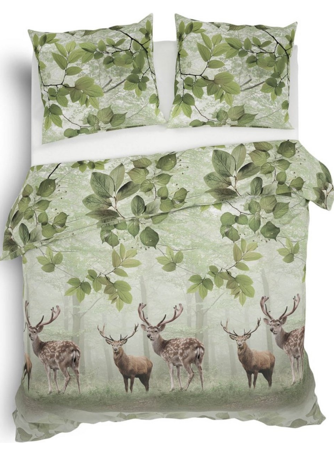 Heckett & Lane Dekbedovertrek Tobias Groen - Flanel