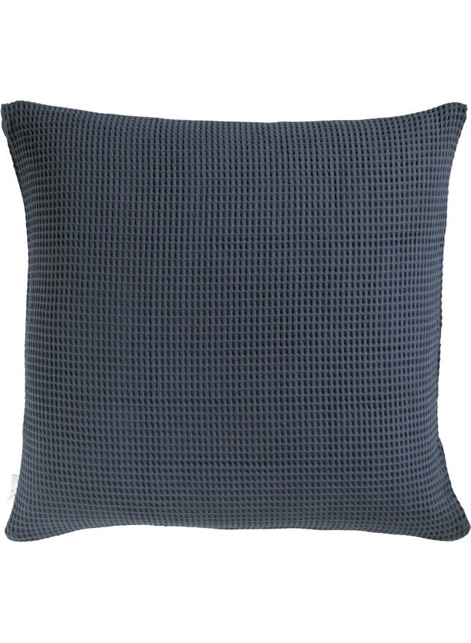 Heckett & Lane Kussenslopen Wafel Donkerblauw - Set Van 2 - Katoen