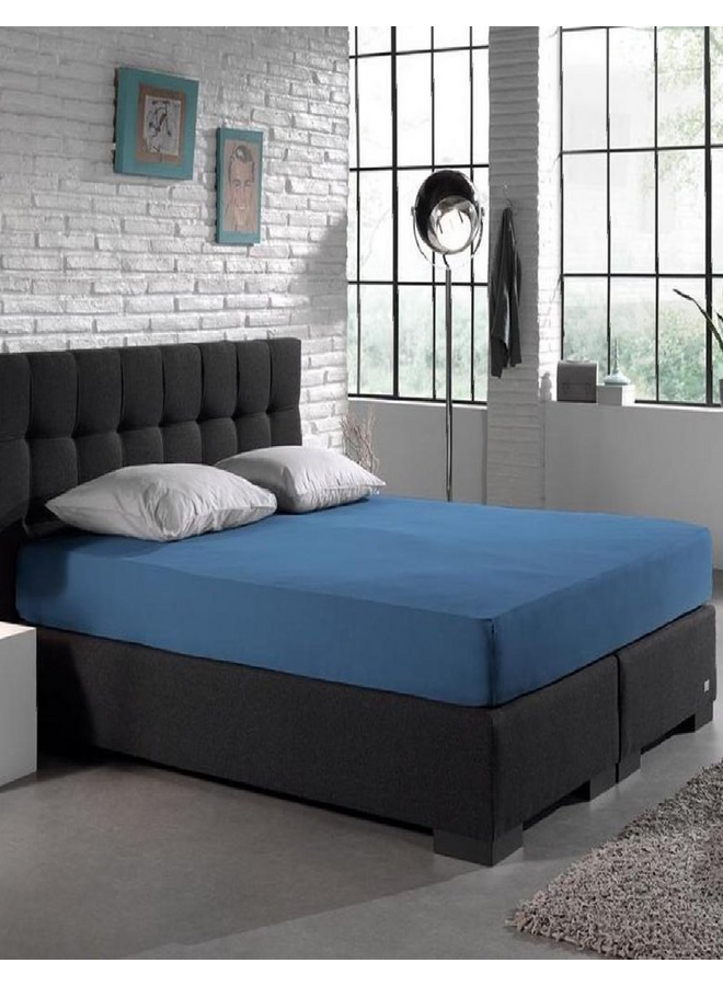 Dreamhouse Hoeslaken Blauw - Dubbel Jersey