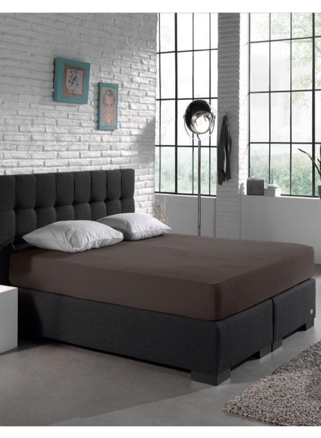 Dreamhouse Hoeslaken Taupe - Dubbel Jersey