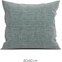 ZO! Home Kussenslopen Lino Emerald Groen - Set Van 2 - Katoen