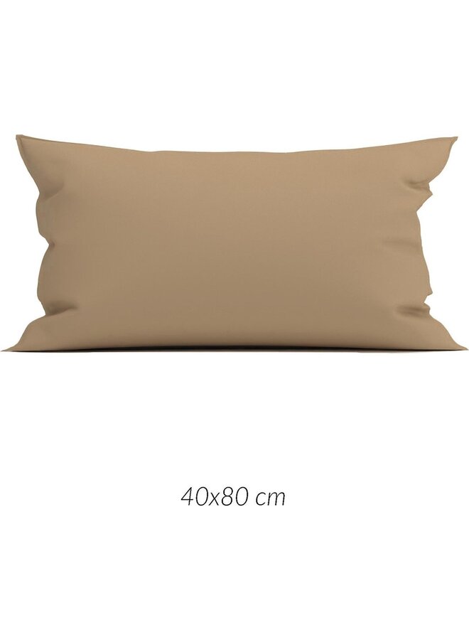 ZO! Home Sierkussenhoes Satinado Bruin - Set Van 2 - Katoensatijn