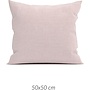 ZO! Home Sierkussenhoes Lino Roze - Set Van 2 - Katoen