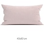 ZO! Home Sierkussenhoes Lino Roze - Set Van 2 - Katoen