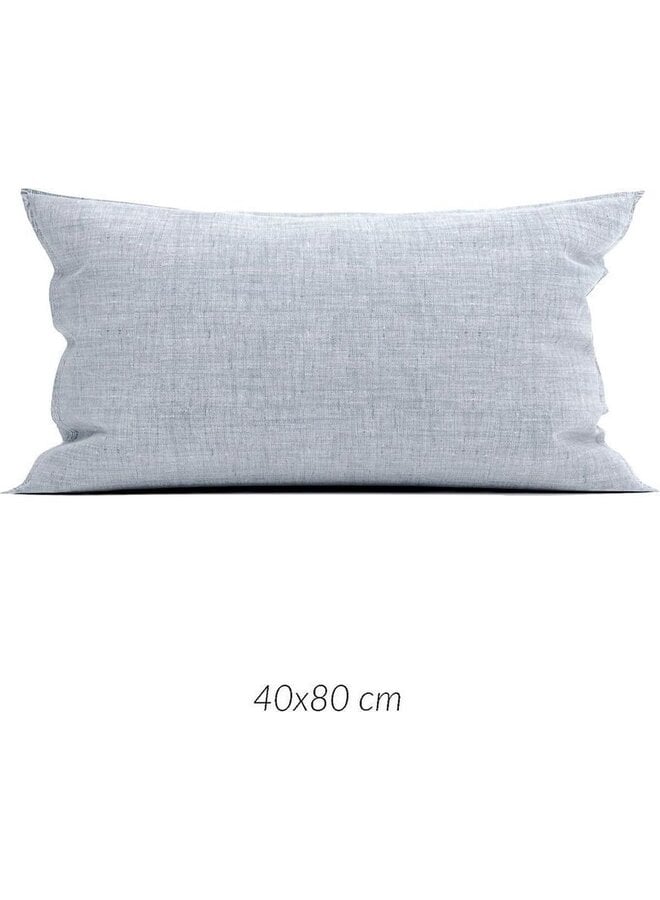 ZO! Home Sierkussenhoes Lino Denimblauw - Set Van 2 - Katoen