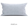 ZO! Home Sierkussenhoes Lino Denimblauw - Set Van 2 - Katoen