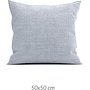 ZO! Home Sierkussenhoes Lino Denimblauw - Set Van 2 - Katoen