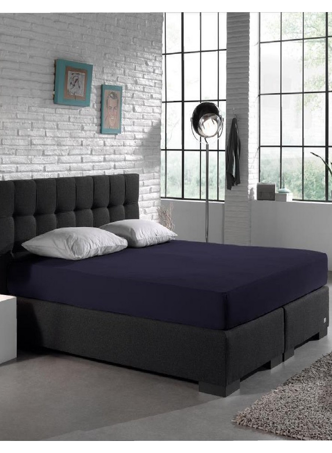 Dreamhouse Hoeslaken Navy - Dubbel Jersey