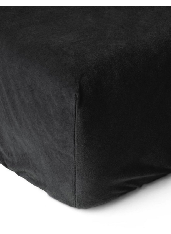 Sleeptime Hoeslaken Zwart - Velvet