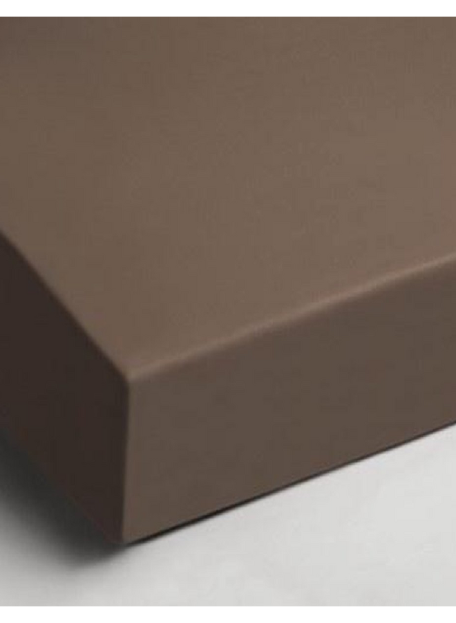 Papillon Hoeslaken Taupe - Katoensatijn