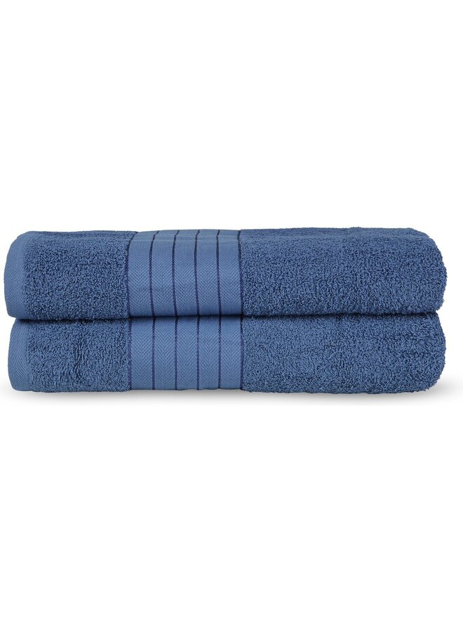 Good Morning Badtextiel Denimblauw - Badstof Katoen