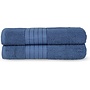Good Morning Badtextiel Denimblauw - Badstof Katoen
