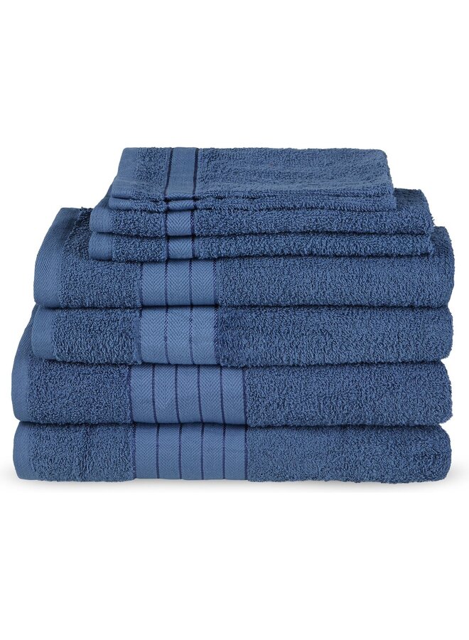 Good Morning Badtextiel Denimblauw - Badstof Katoen