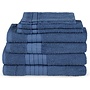 Good Morning Badtextiel Denimblauw - Badstof Katoen