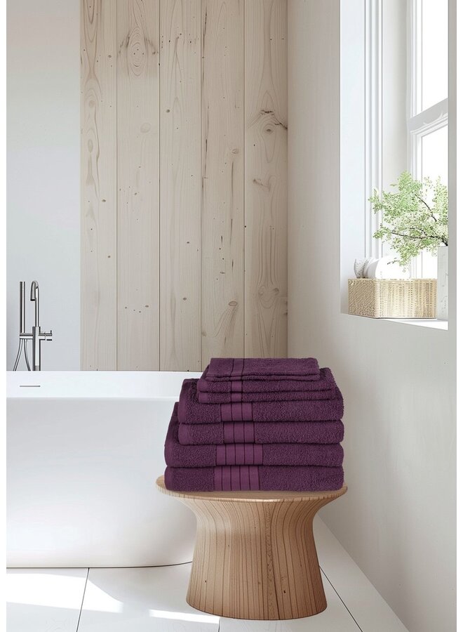 Good Morning Badtextiel Bordeaux - Badstof Katoen