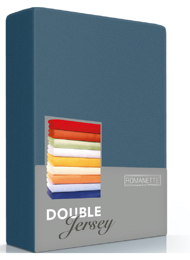 Romanette Hoeslaken Teal - Dubbel Jersey