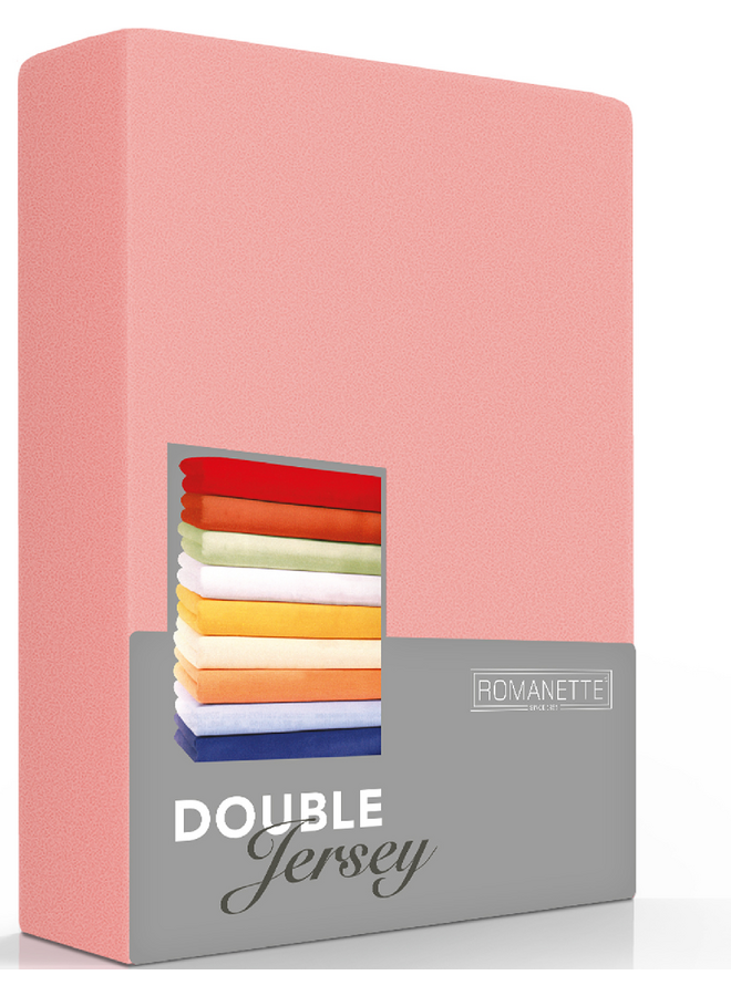 Hoeslaken Roze - Dubbel Jersey