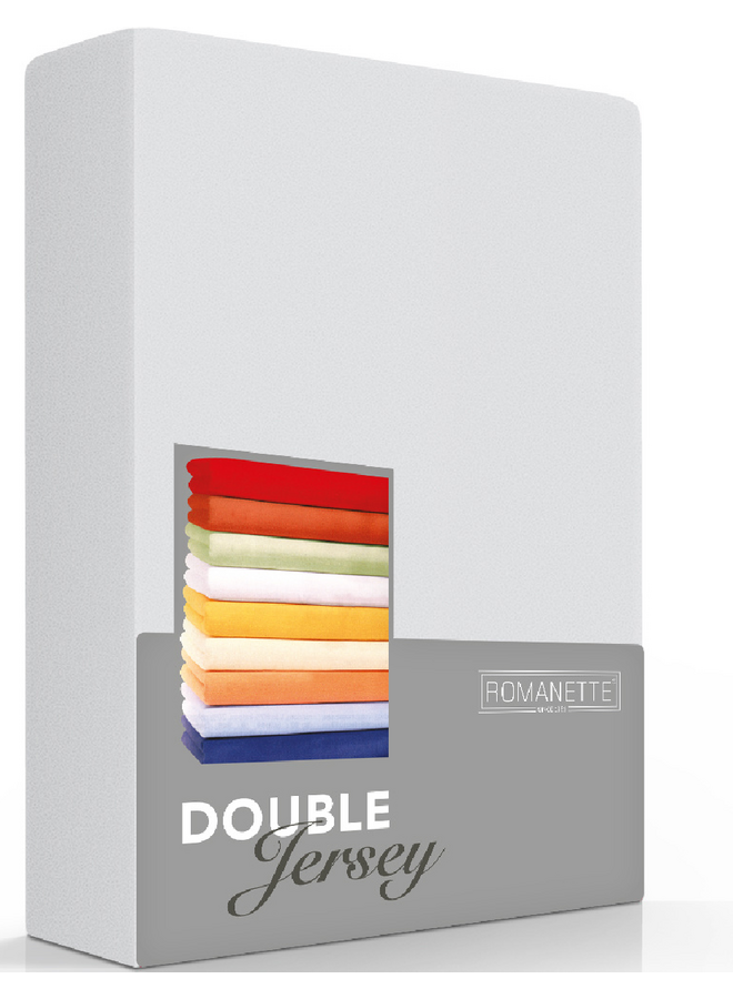 Romanette Hoeslaken Grijs - Dubbel Jersey