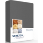 Romanette Hoeslaken Antraciet - Stretch Flanel