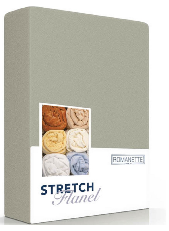 Hoeslaken Groen - Stretch Flanel