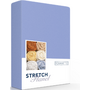Romanette Hoeslaken Blauw - Stretch Flanel