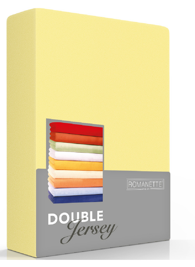 Romanette Hoeslaken Geel - Dubbel Jersey