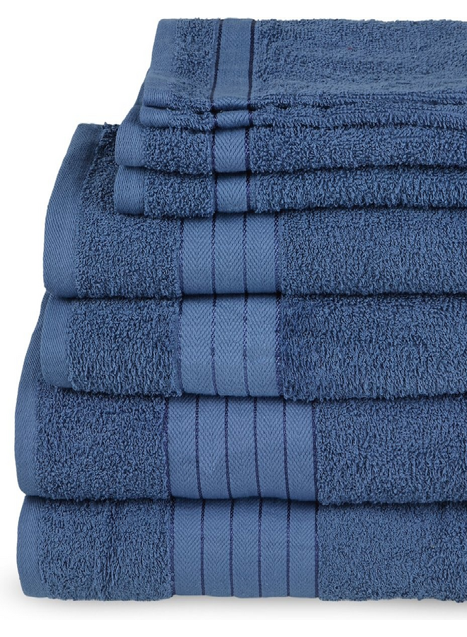 Badtextiel Denimblauw - Badstof Katoen