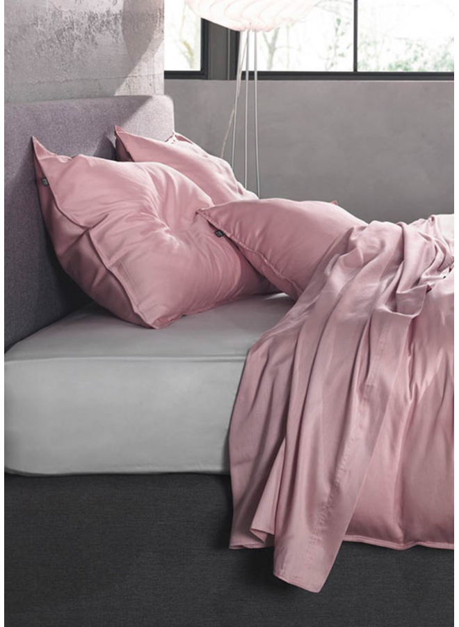 ZO! Home Kussenslopen Satinado Roze - Set Van 2 - Katoensatijn