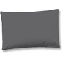 HIP Sierkussenhoes Uni Grijs - Set Van 2 - 40x80 - Katoensatijn