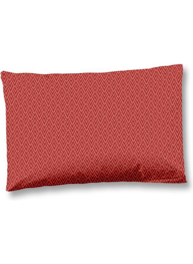HIP Sierkussenhoes Novali Rood - Set Van 2 - 40x80 - Katoensatijn