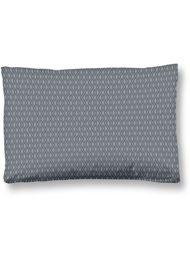 HIP Sierkussenhoes Olinga Grijs - Set Van 2 - 40x80 - Katoensatijn