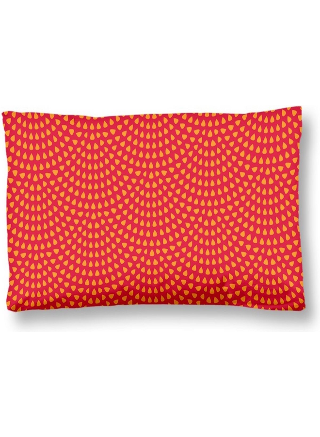 HIP Sierkussenhoes Yuki Rood - Set Van 2 - 40x80 - Katoensatijn