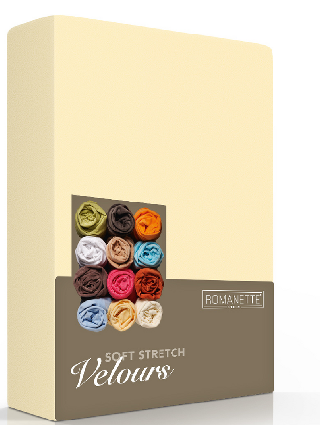 Romanette Hoeslaken Geel - Velours
