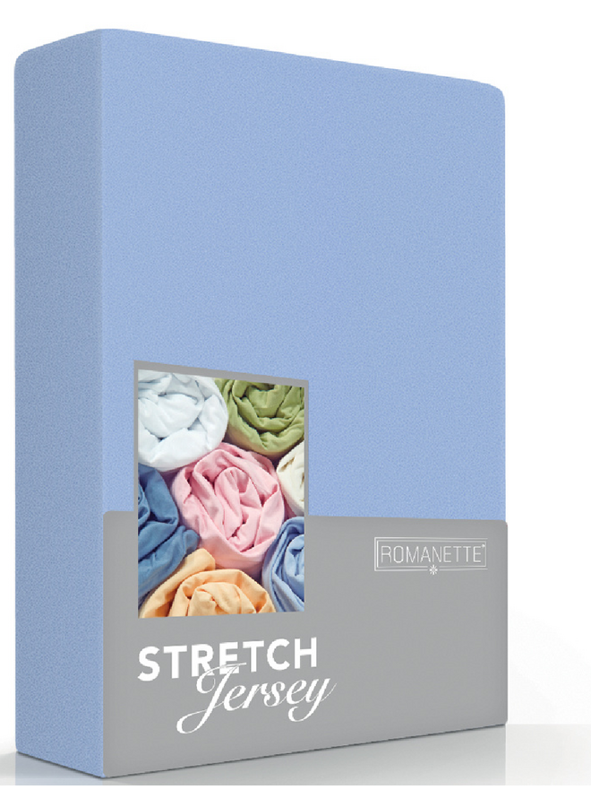 Romanette Hoeslaken Blauw - Jersey