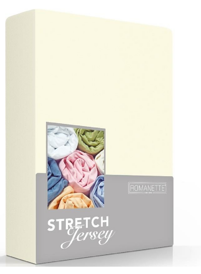 Romanette Hoeslaken Creme - Jersey