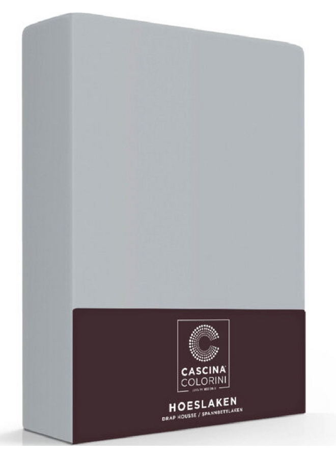 Cascina Colorini Hoeslaken Grijs - Egyptisch Percale Katoen