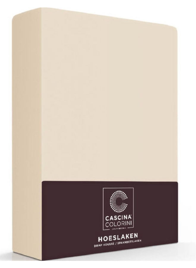 Cascina Colorini Hoeslaken Zand - Egyptisch Percale Katoen