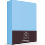 Cascina Colorini Hoeslaken Blauw - Egyptisch Percale Katoen