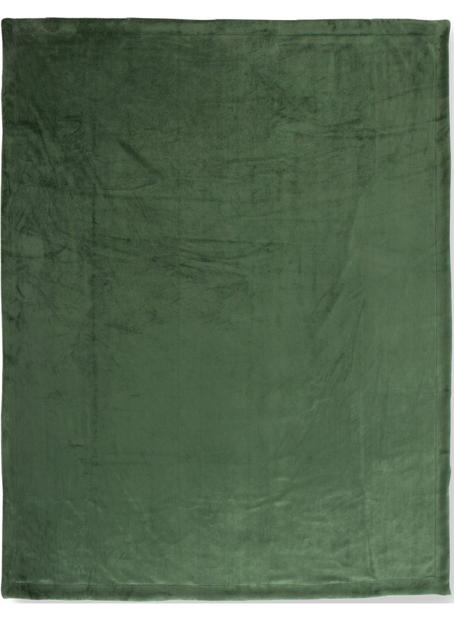 HIP Plaid Uni Groen - 160x180 - Velvet