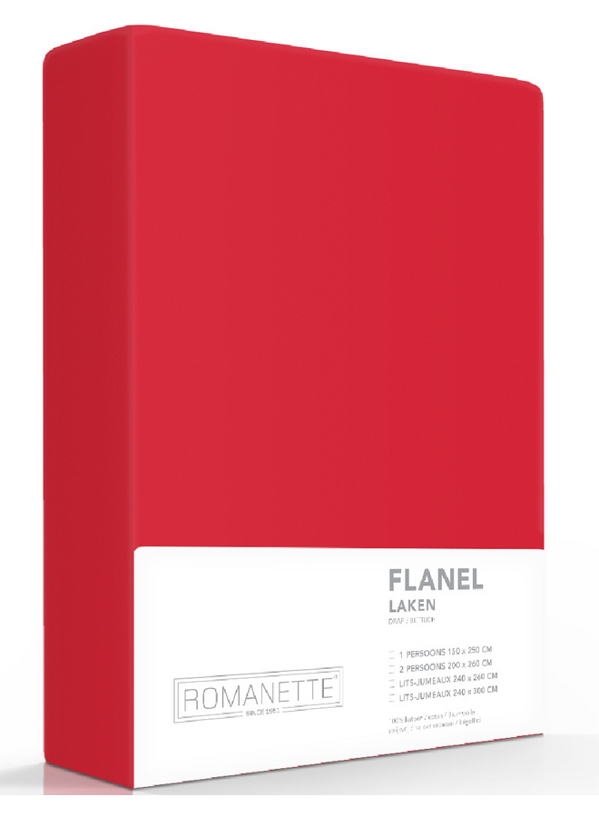 Laken Rood - Flanel
