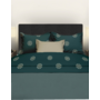 Romanette Lakenset Flocons Groen - Flanel