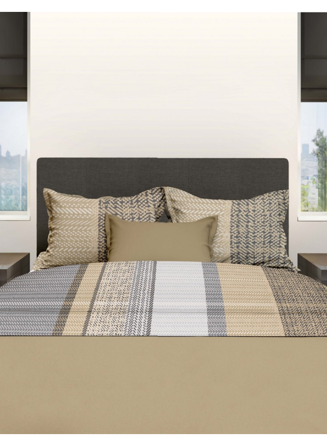 Romanette Lakenset Cortina Beige - Flanel