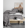 Romanette Lakenset Duchesse Antraciet/Wit - Flanel