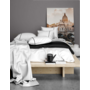 Romanette Lakenset Duchesse Wit/Zwart- Flanel
